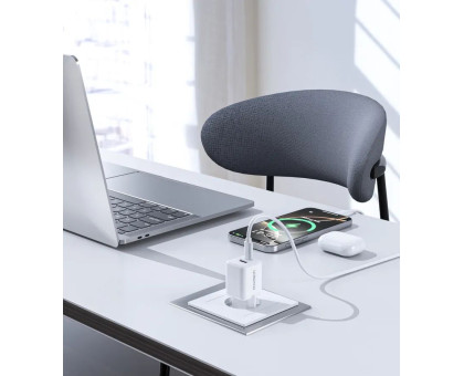 Мережевий зарядний пристрій Choetech PD5012-EU-WH, USB-A/USB-С