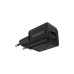 Мережевий зарядний пристрій Choetech PD5012-EU-BK, USB-A/USB-C, 30Вт, QC3.0/PD/PPS