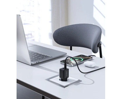 Мережевий зарядний пристрій Choetech PD5012-EU-BK, USB-A/USB-C, 30Вт, QC3.0/PD/PPS