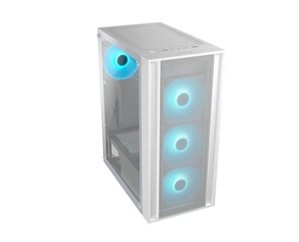 Корпус комп'ютерний Cougar MX160 RGB, білий