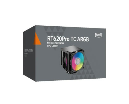 Кулер процесорний PCCOOLER RT620Pro TC ARGB BK, чорний