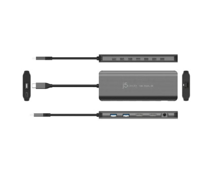 Багатопортовий мультиадаптер J5create JCD398-N, USB Type-C 5-в-1