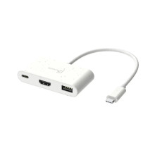Багатопортовий мультиадаптер J5create JCA379EW-N, USB Type-C 3-в-1 білий