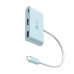 Багатопортовий мультиадаптер J5create JCA379EC-N, USB Type-C 3-в-1 блакитний