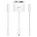 Багатопортовий мультиадаптер J5create JCA152-N, USB-C 2-в-1 білий