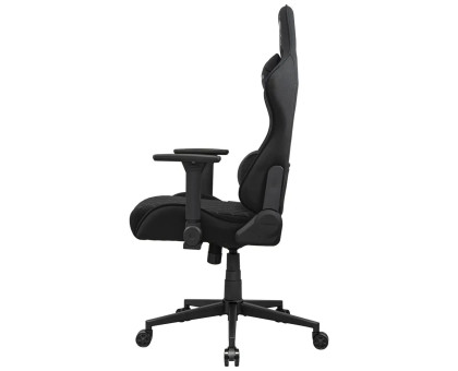 Крісло ігрове Armor One V2 Black F, текстильна тканина, сталевий каркас, чорний