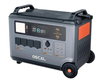 Зарядная станция OSCAL PowerMax 6000, 6000 Вт, 3600 Вт·ч (с возможностью расширения до 57 600 Вт·ч)