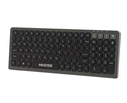 Клавіатура бездротова Maxxter KBW-C02B-UA, чорна