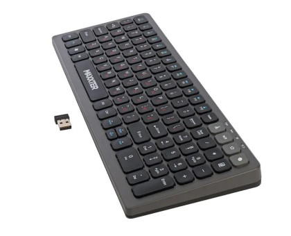 Клавіатура бездротова Maxxter KBW-C02B-UA, чорна