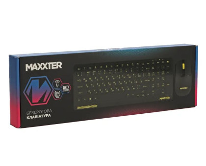 Бездротовий комплект Maxxter KMS-WCM-04B-UA, чорний