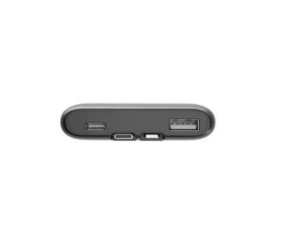 Портативний зарядний пристрій (павербанк) Energenie PB10-PD20-LCD-01 Black 10000 mAh PD 20W з вбудованими кабелями