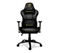 Крісло ігрове Cougar Armor One Royall, дихаюча екошкіра, сталевий каркас, 3D підлокітник, текстура замші, чорний