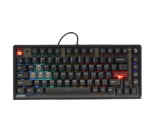 Механічна клавіатура, USB, Bloody LK70 (Ash Black), підсвічування клавіш, колір чорний