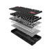 Механічна клавіатура, USB, Bloody LK70 (Ash Black), підсвічування клавіш, колір чорний