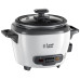 Рисоварка Russell Hobbs 27020-56, 200Вт, чаша-0.7л, механічне керув., знімна кришка, нерж. сталь, чорно-білий
