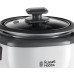 Рисоварка Russell Hobbs 27020-56, 200Вт, чаша-0.7л, механічне керув., знімна кришка, нерж. сталь, чорно-білий