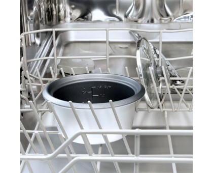 Рисоварка Russell Hobbs 27020-56, 200Вт, чаша-0.7л, механічне керув., знімна кришка, нерж. сталь, чорно-білий