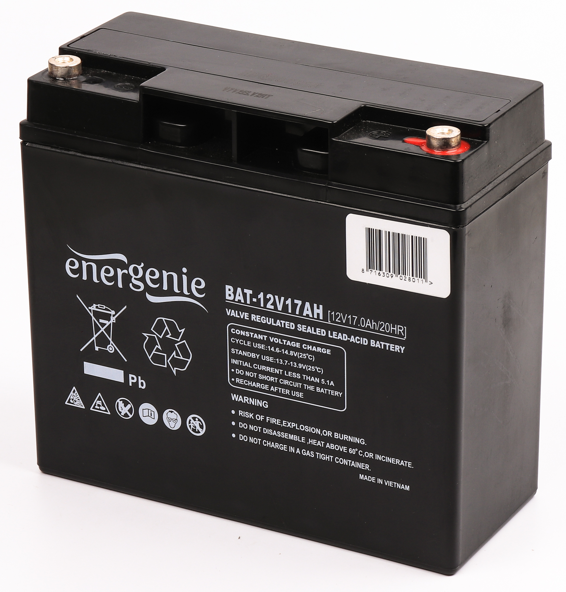 EnerGenie BAT-12V17AH / 4 - Batterie 12V 17AH