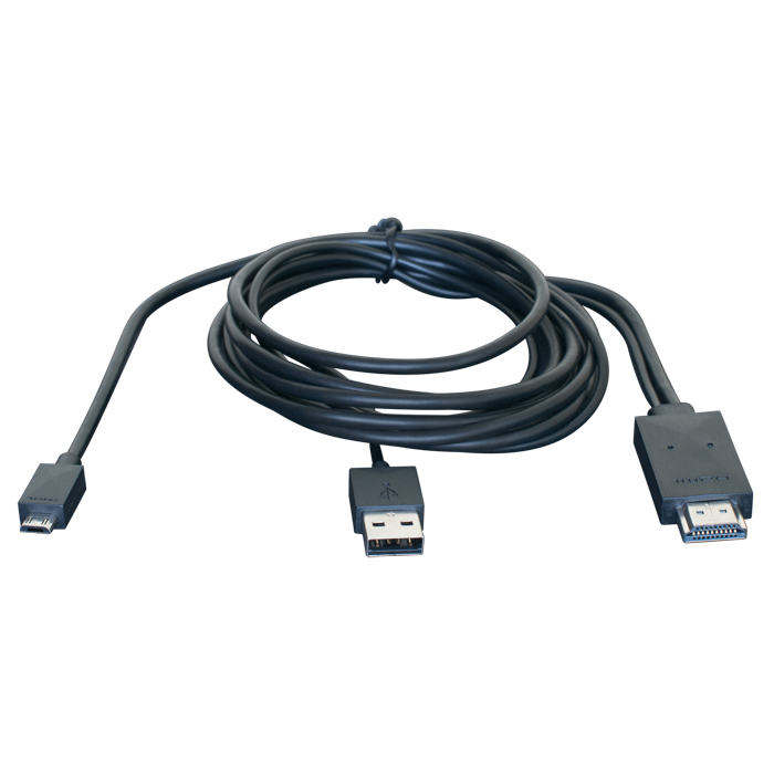 Кабель SVEN MHL 5 pin + USB 1.8m купить в магазине SVEN Shop