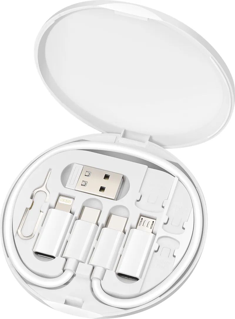 Набір Maxxter UB-SET, USB 2.0 Кабель USB-C C-тато/C-тато +3 адаптера, 60W