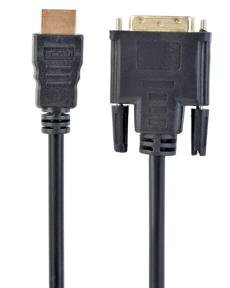 Кабель Cablexpert CC-HDMI-DVI-15, HDMI тато/DVI тато, позолочені коннектори, 4.5 м