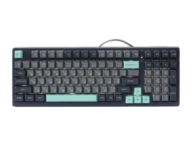 Клавіатура ігрова механічна A4Tech FS300 (Panda Rock Climbing), USB, FS Switches, сіра